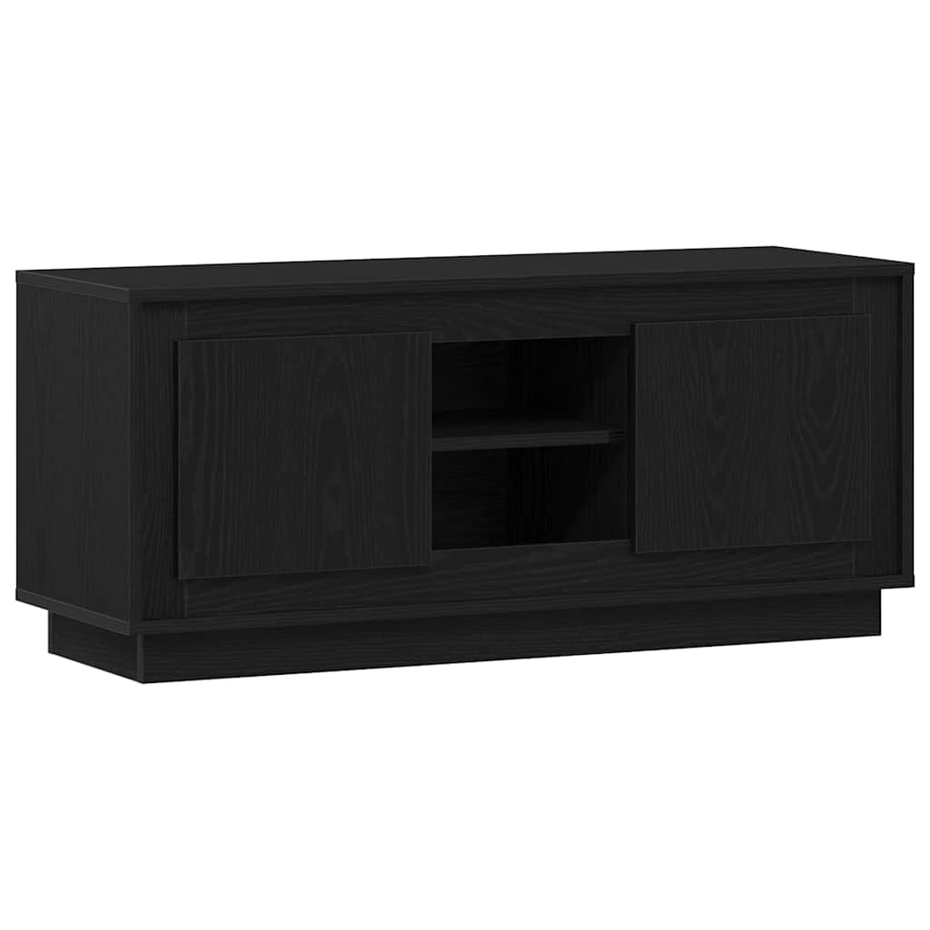 vidaXL Szafka pod telewizor Czarny Dąb 102 x 35 x 45 cm