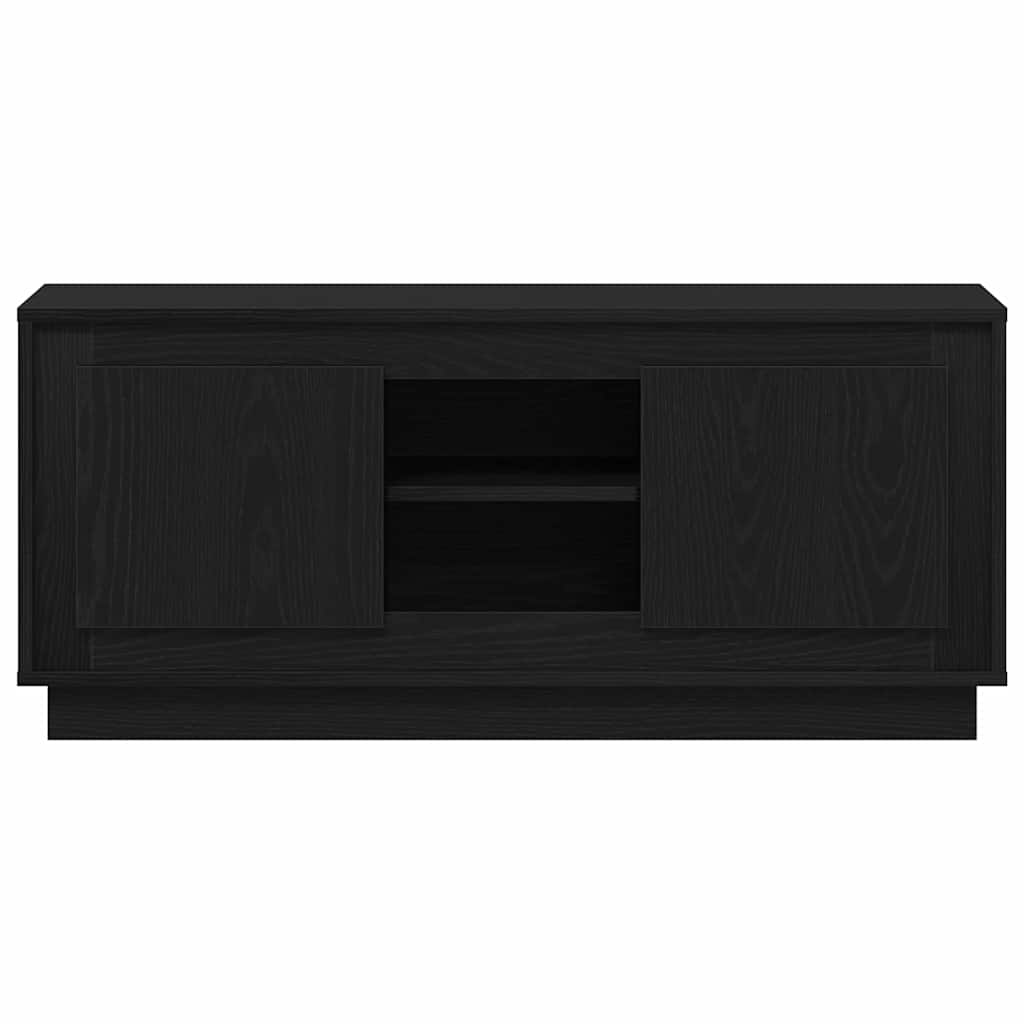 vidaXL Szafka pod telewizor Czarny Dąb 102 x 35 x 45 cm