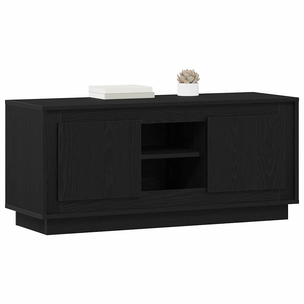 vidaXL Szafka pod telewizor Czarny Dąb 102 x 35 x 45 cm
