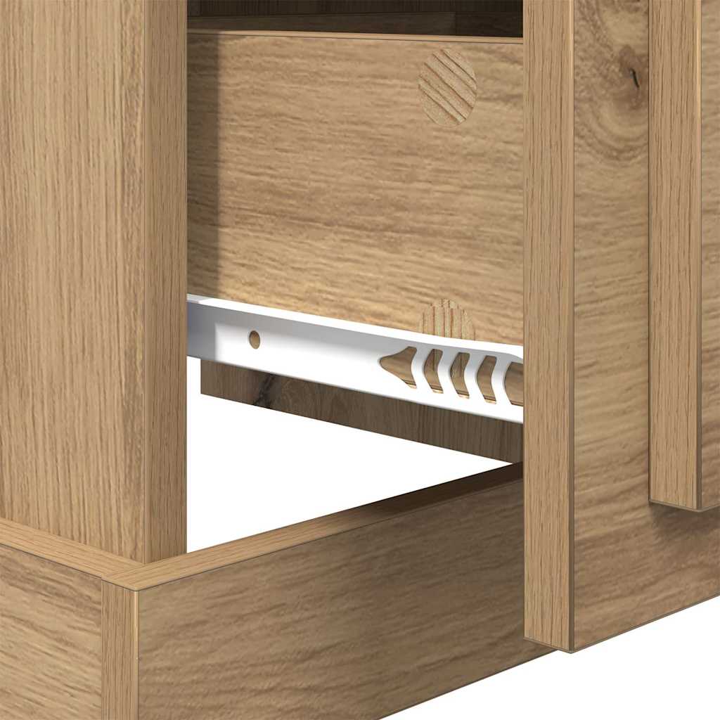 vidaXL Szafka Nocna Dąb rzemieślniczy 39 x 39 x 47.5 cm