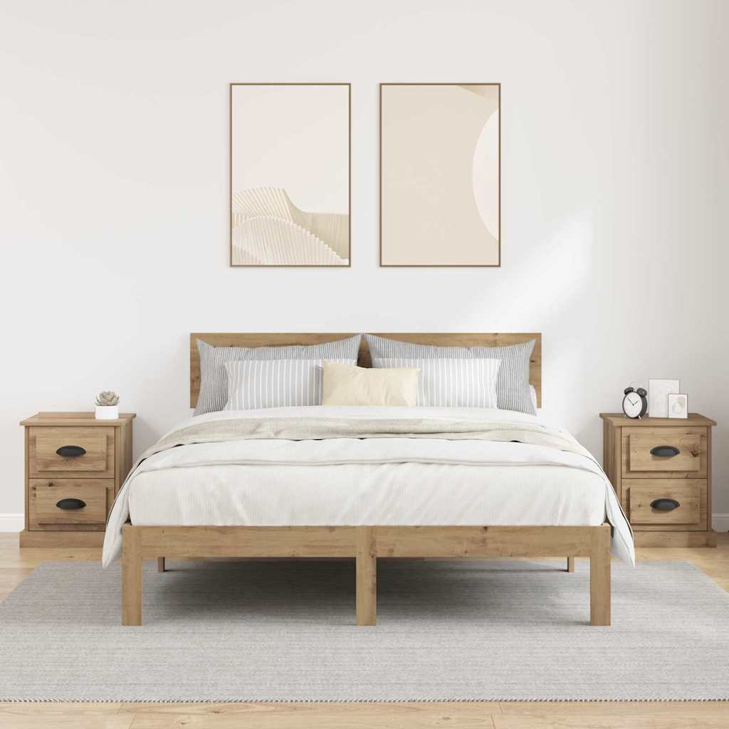 vidaXL Szafka Nocna 2 szt. Dąb rzemieślniczy 39 x 39 x 47.5 cm