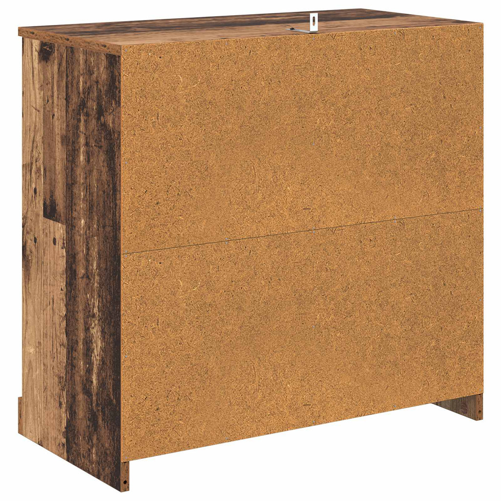 vidaXL Bufet Stare drewno 70 x 35,5 x 67,5 cm Materiał drewnopochodny