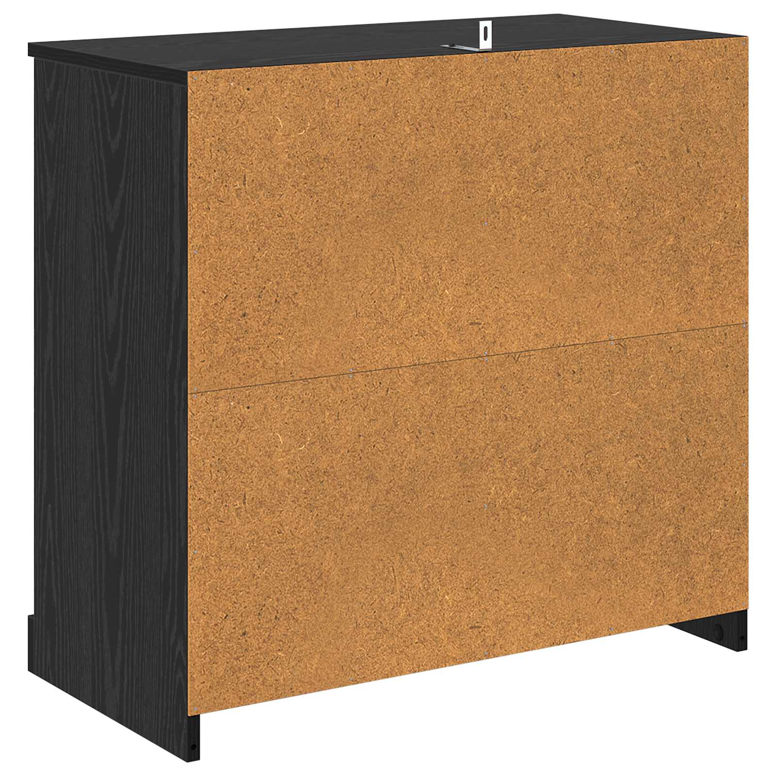 vidaXL Bufet Czarny Dąb 70 x 35,5 x 67,5 cm Materiał drewnopochodny