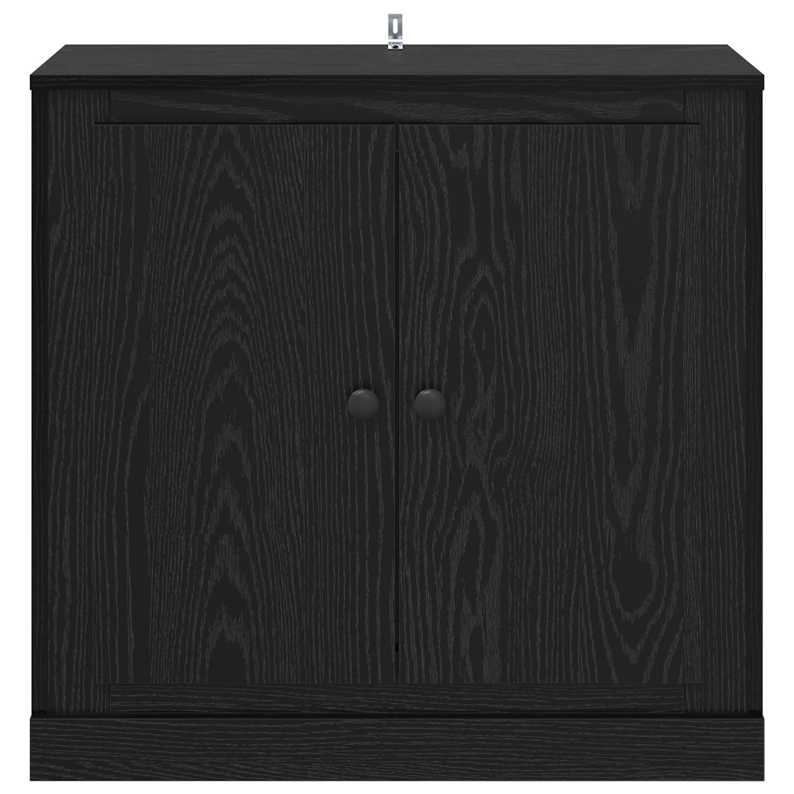 vidaXL Bufet Czarny Dąb 70 x 35,5 x 67,5 cm Materiał drewnopochodny