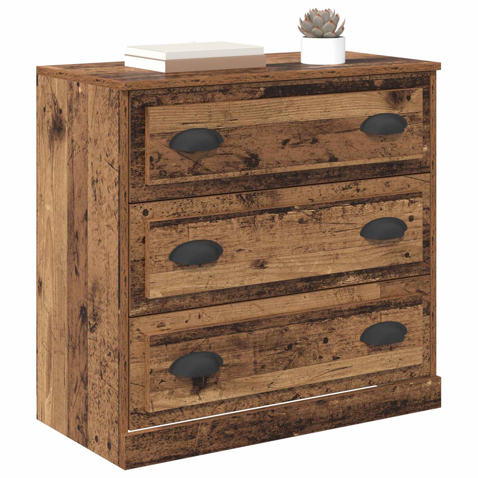 vidaXL Bufet Stare drewno 70 x 35,5 x 67,5 cm Materiał drewnopochodny