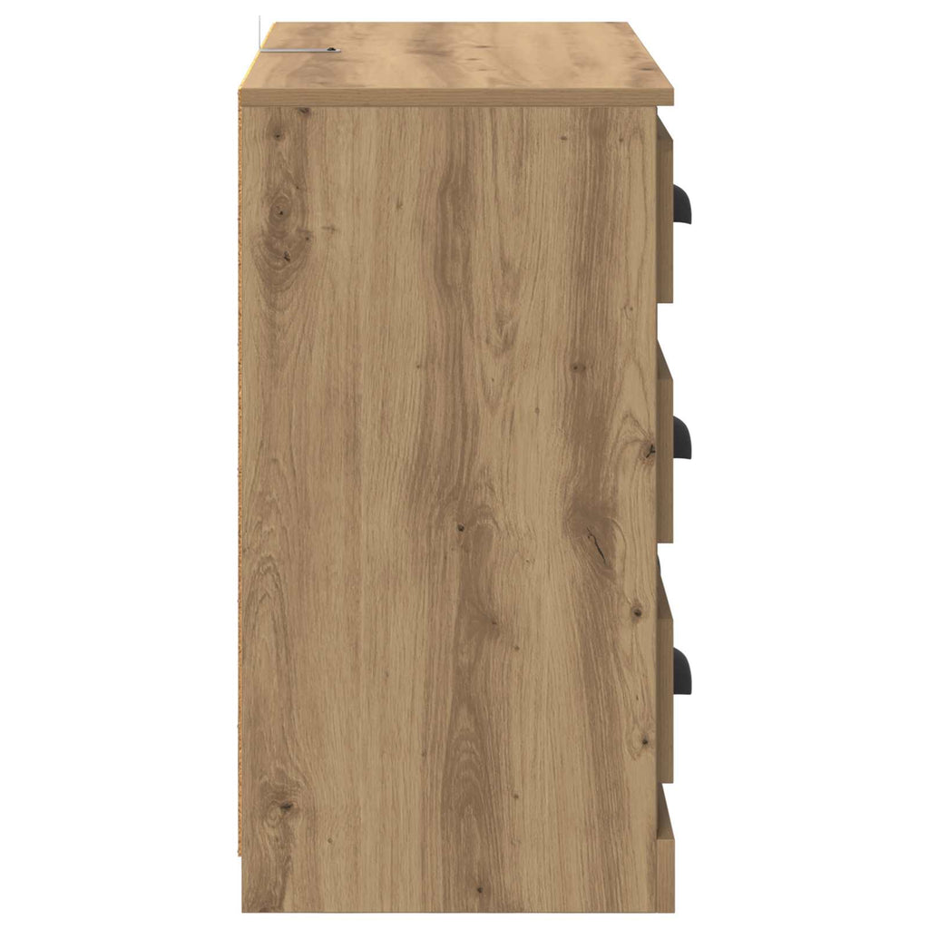 vidaXL Bufet z szufladą Dąb rzemieślniczy 70 x 35,5 x 67,5 cm