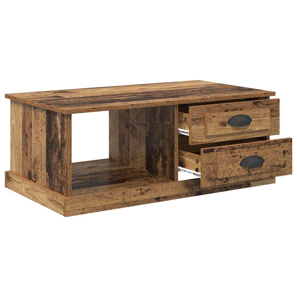 vidaXL Stolik kawowy Stare drewno 90 x 50 x 35 cm Drewno inżynieryjne