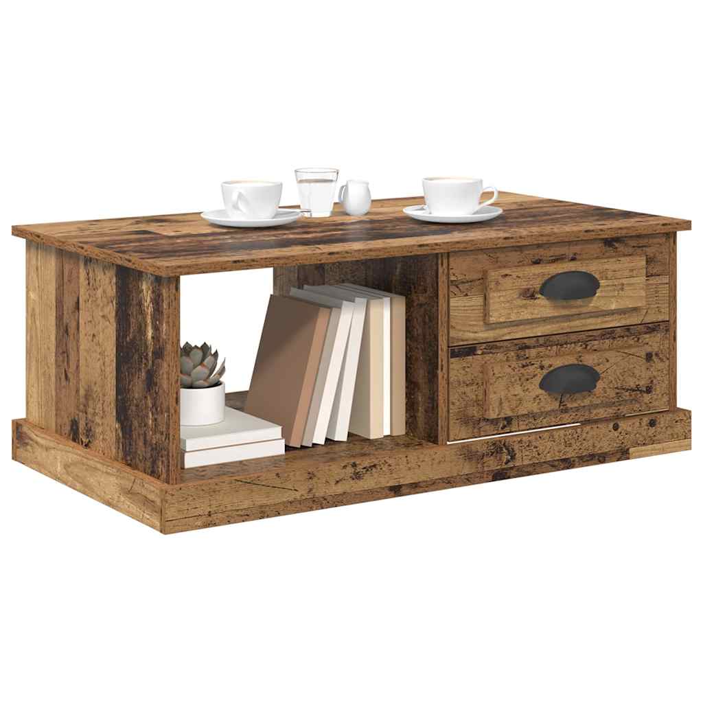 vidaXL Stolik kawowy Stare drewno 90 x 50 x 35 cm Drewno inżynieryjne