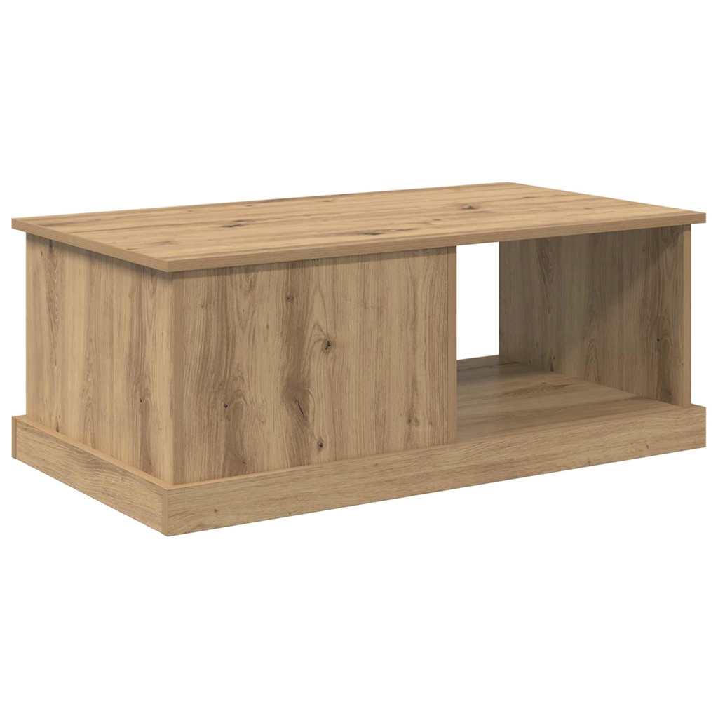 vidaXL Stolik kawowy z szufladą Dąb rzemieślniczy 90 x 50 x 35 cm