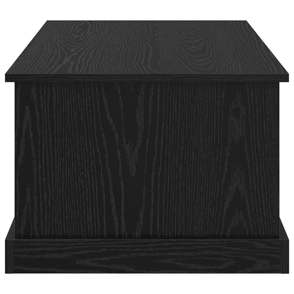 vidaXL Stolik kawowy z szufladą Czarny Dąb 90 x 50 x 35 cm