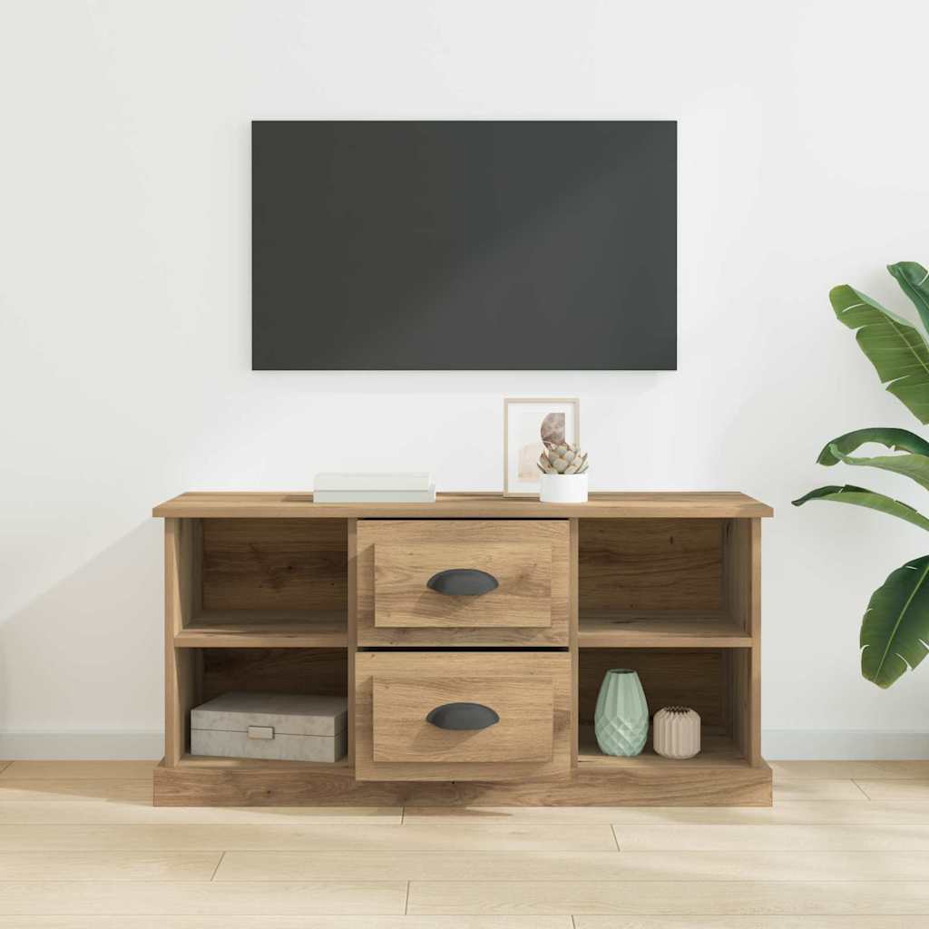 vidaXL Szafka pod telewizor 99,5 x 35,5 x 48 cm Dąb rzemieślniczy