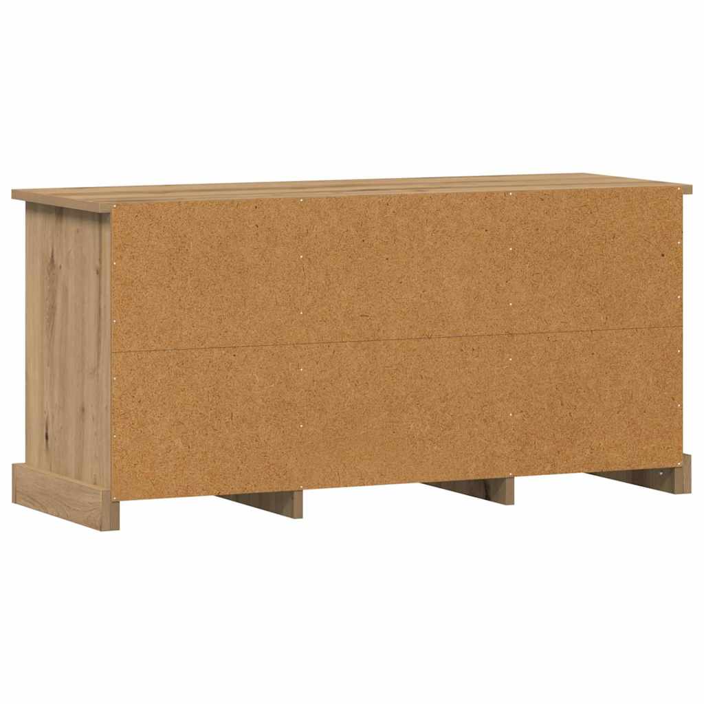 vidaXL Szafka pod telewizor Dąb rzemieślniczy 99,5 x 35,5 x 48 cm