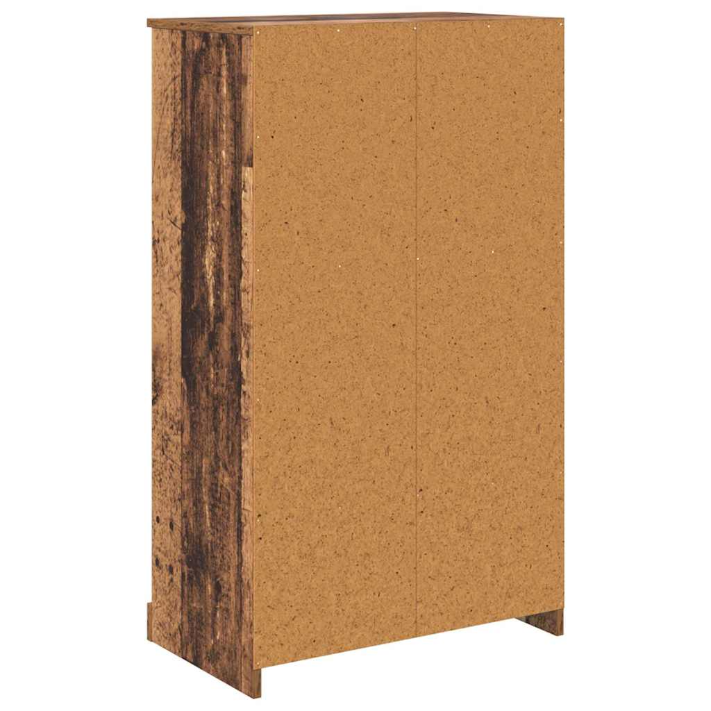 vidaXL Highboard z szufladą Stare drewno 60 x 35,5 x 103,5 cm