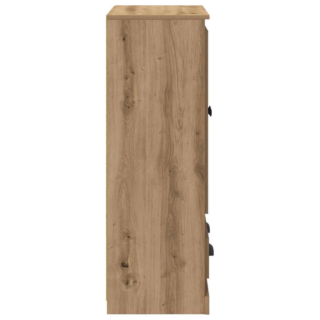 vidaXL Highboard z szufladą Dąb rzemieślniczy 60 x 35,5 x 103,5 cm