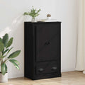 vidaXL Highboard z szufladą Czarny Dąb 60 x 35,5 x 103,5 cm