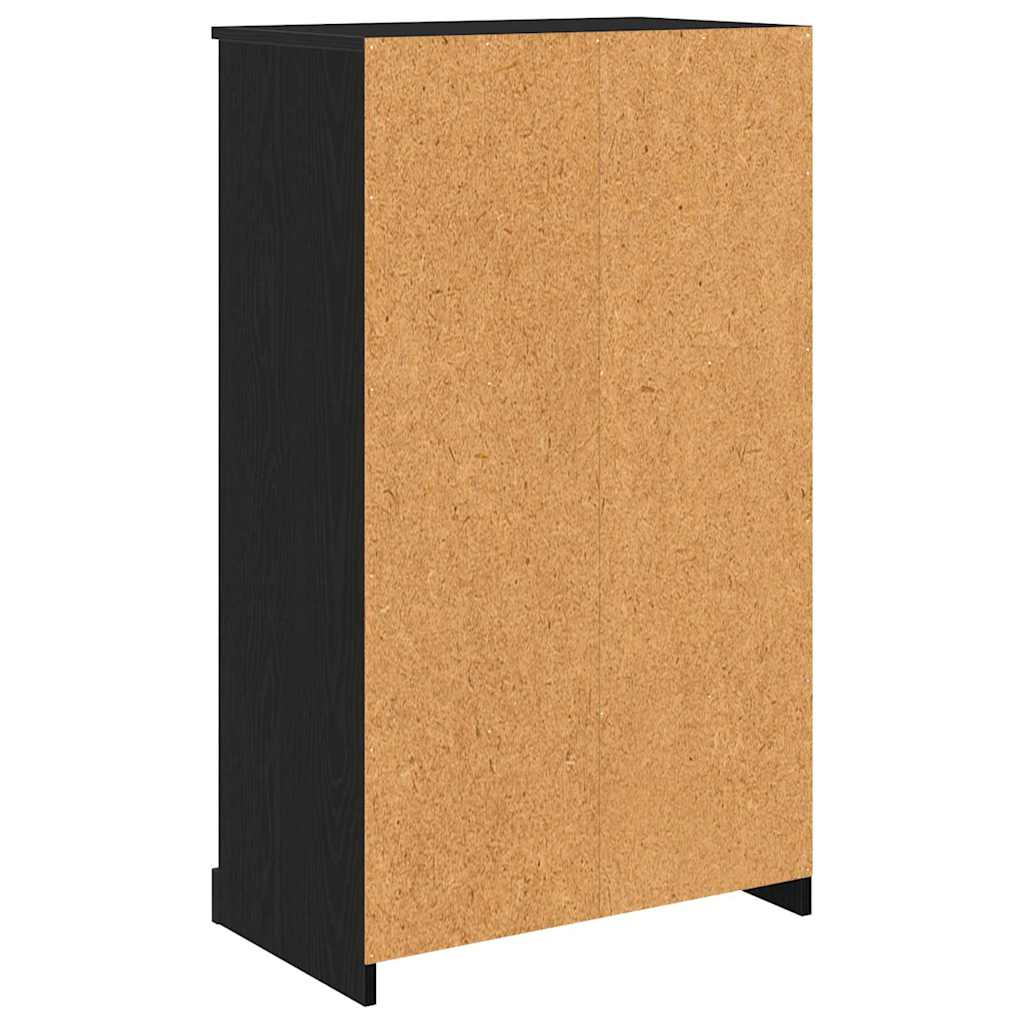 vidaXL Highboard z szufladą Czarny Dąb 60 x 35,5 x 103,5 cm