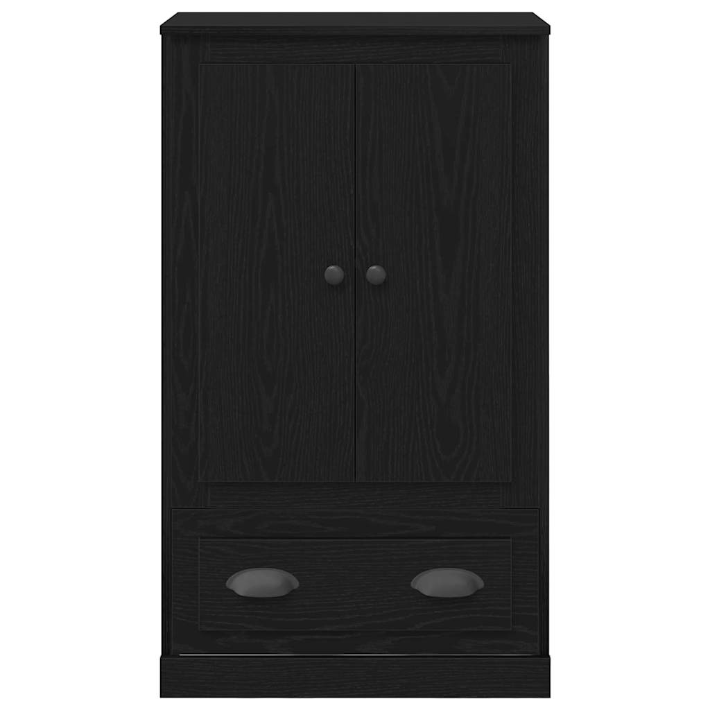 vidaXL Highboard z szufladą Czarny Dąb 60 x 35,5 x 103,5 cm