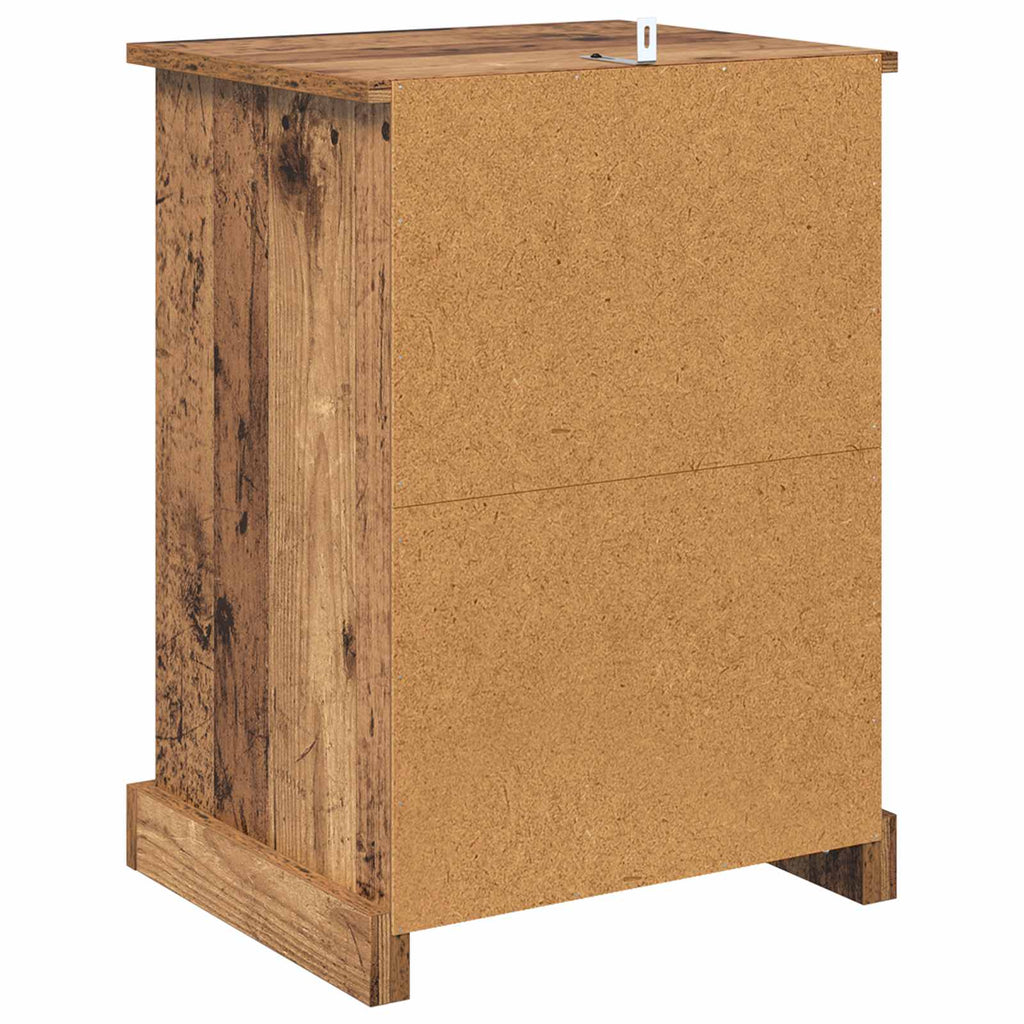 vidaXL Szafka Nocna z szufladą 2 pcs Stare drewno 36 x 43 x 60 cm