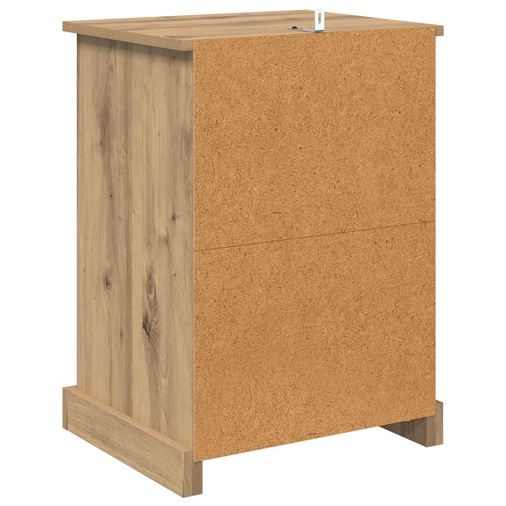 vidaXL Szafka Nocna z szufladą 2 pcs Dąb rzemieślniczy 36 x 43 x 60 cm
