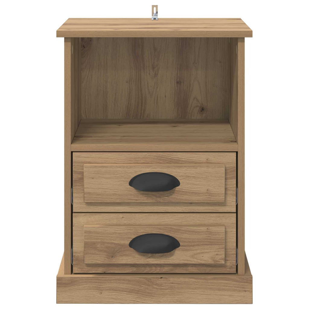 vidaXL Szafka Nocna z szufladą 2 pcs Dąb rzemieślniczy 36 x 43 x 60 cm