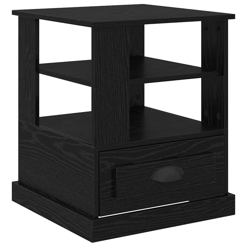 vidaXL Szafka Nocna Czarny Dąb 50 x 50 x 60 cm Materiał drewnopochodny