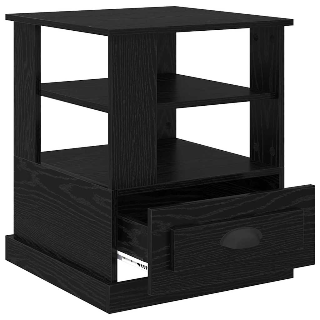 vidaXL Szafka Nocna Czarny Dąb 50 x 50 x 60 cm Materiał drewnopochodny