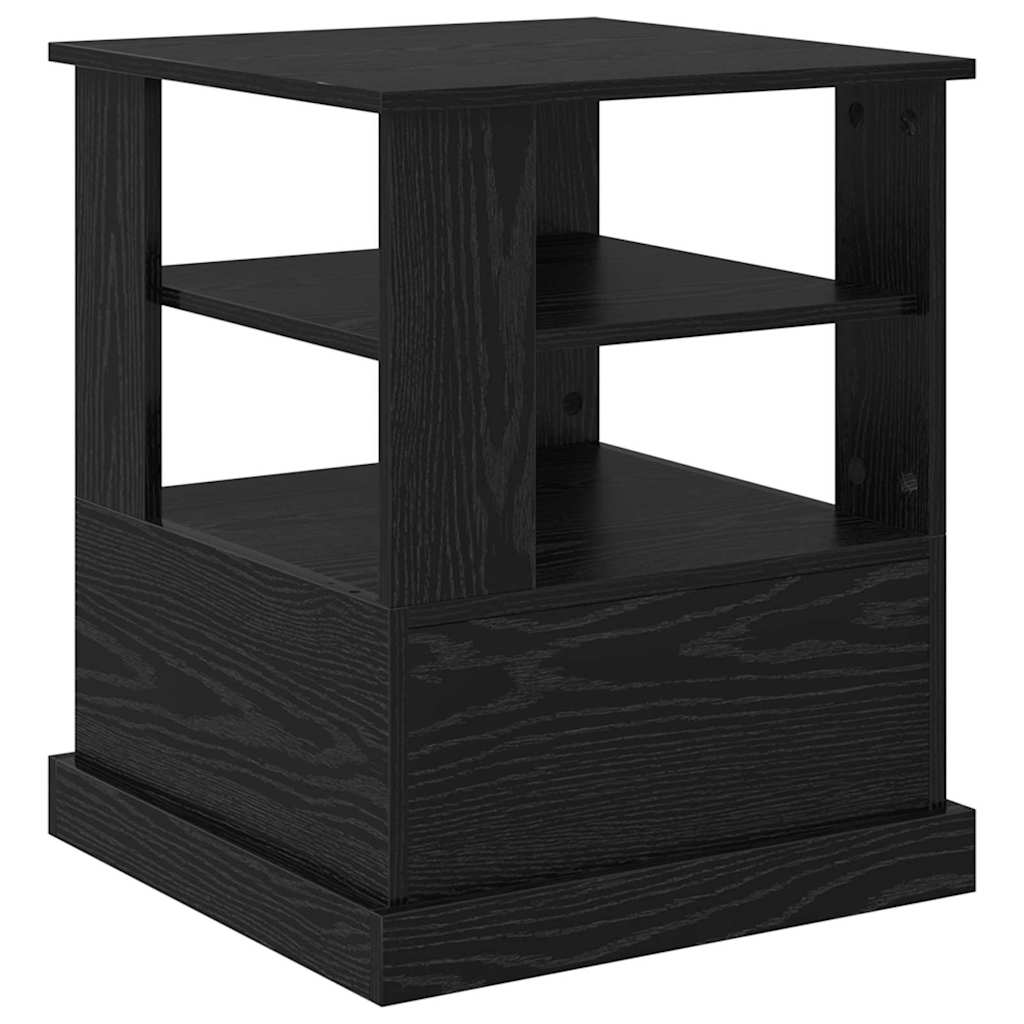 vidaXL Szafka Nocna Czarny Dąb 50 x 50 x 60 cm Materiał drewnopochodny