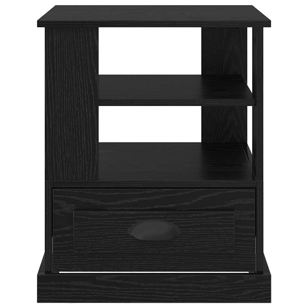 vidaXL Szafka Nocna Czarny Dąb 50 x 50 x 60 cm Materiał drewnopochodny
