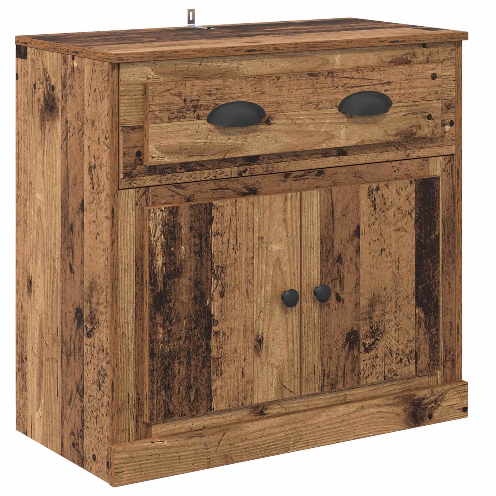 vidaXL Highboard z szufladą Stare drewno 70 x 35,5 x 67,5 cm