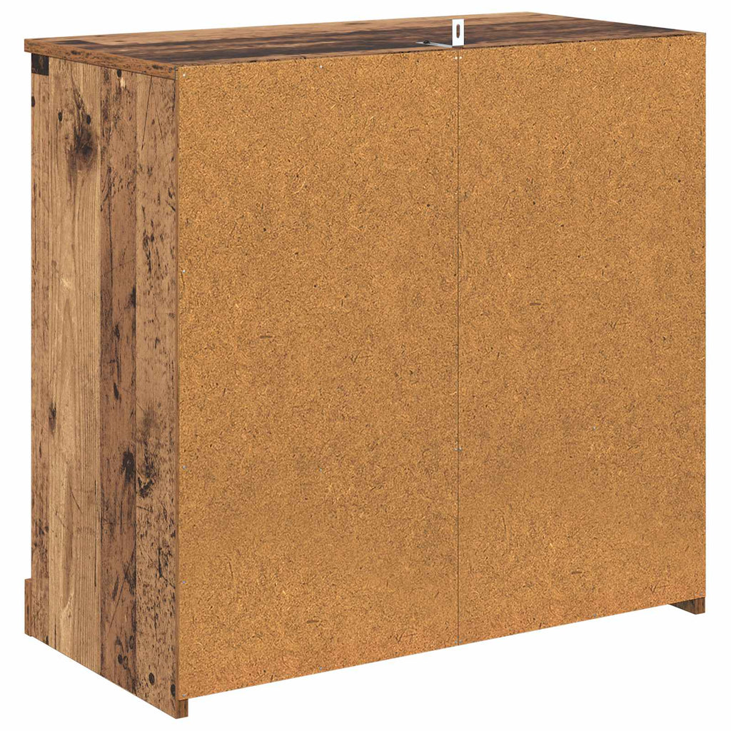 vidaXL Highboard z szufladą Stare drewno 70 x 35,5 x 67,5 cm