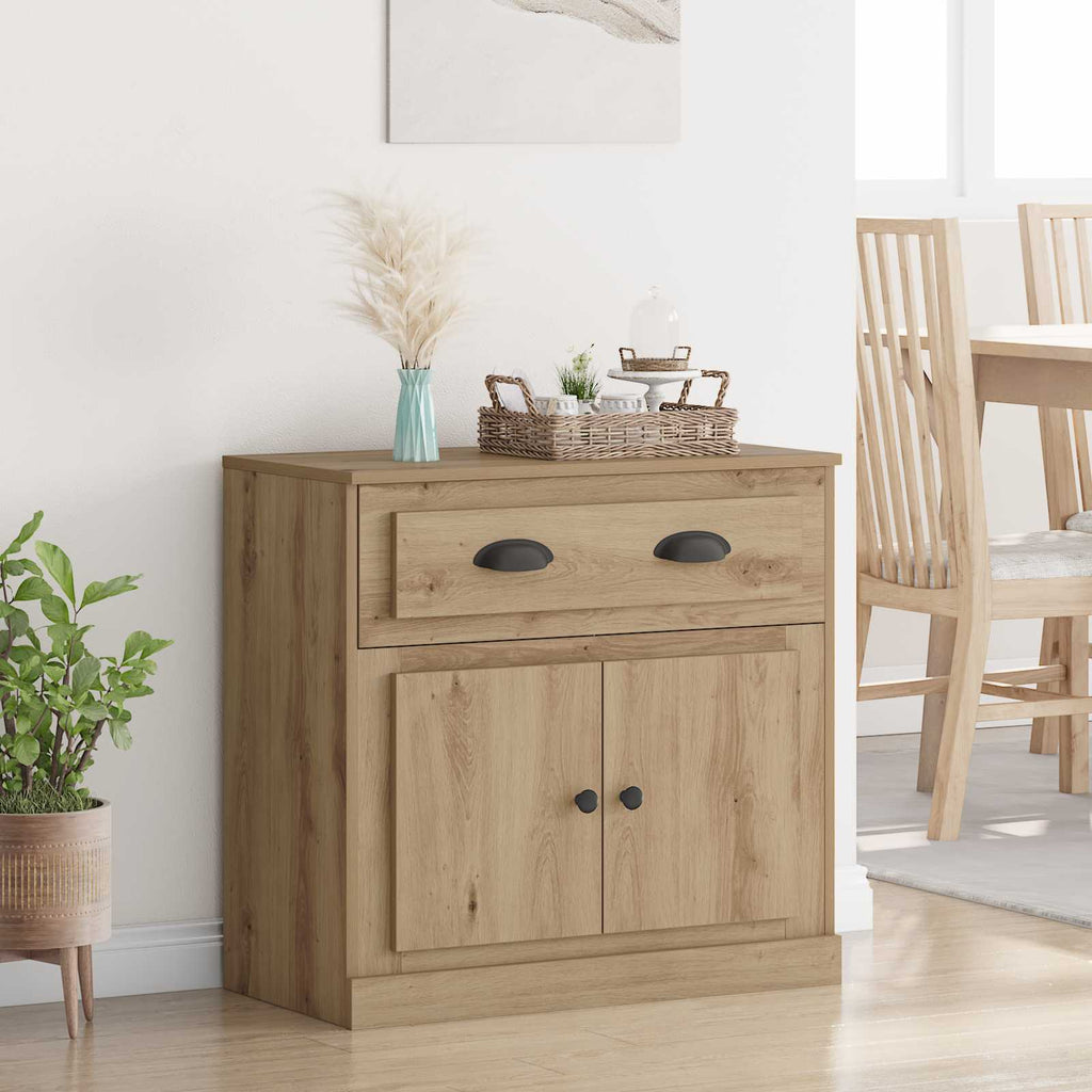 vidaXL Highboard z szufladą Dąb rzemieślniczy 70 x 35,5 x 67,5 cm