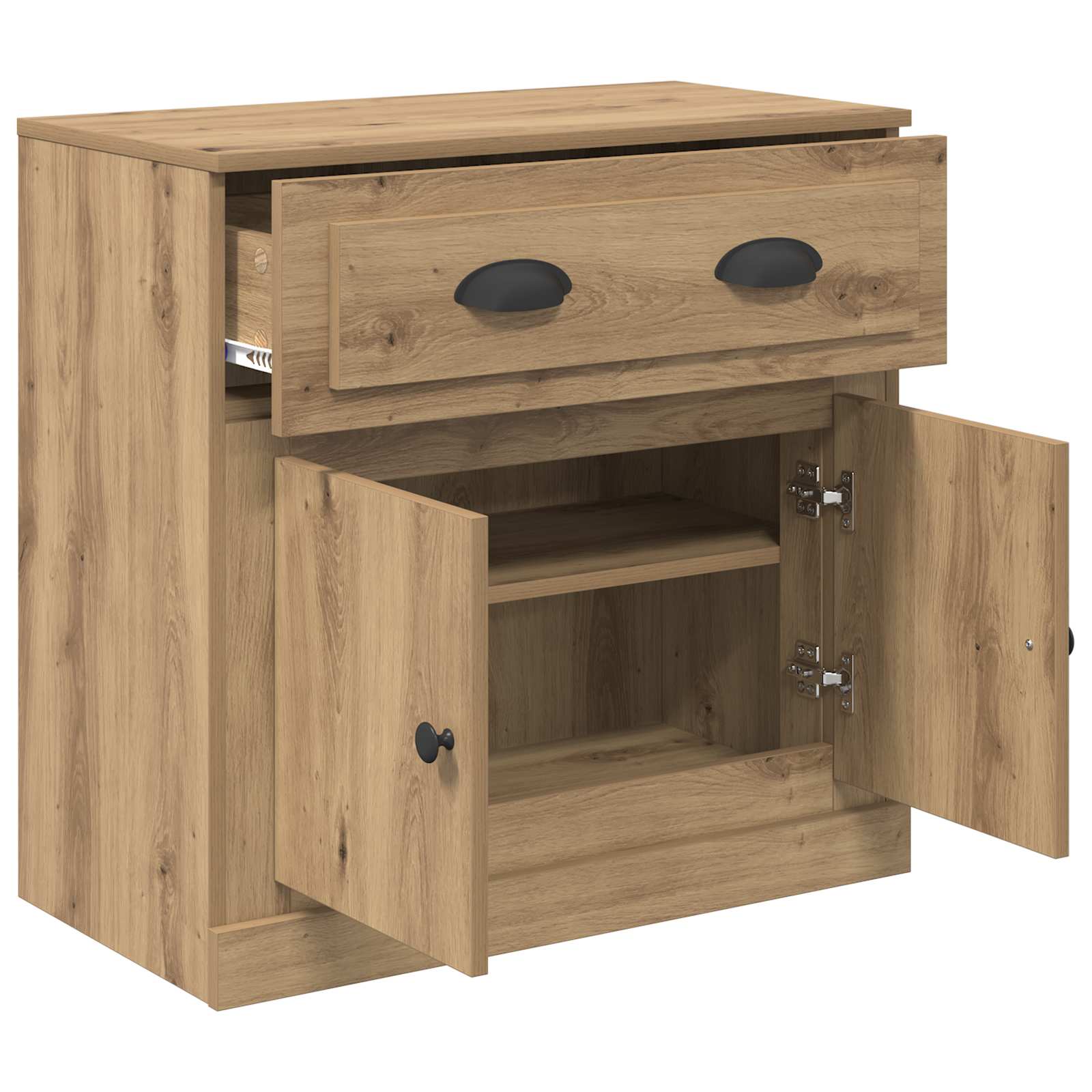 vidaXL Highboard z szufladą Dąb rzemieślniczy 70 x 35,5 x 67,5 cm