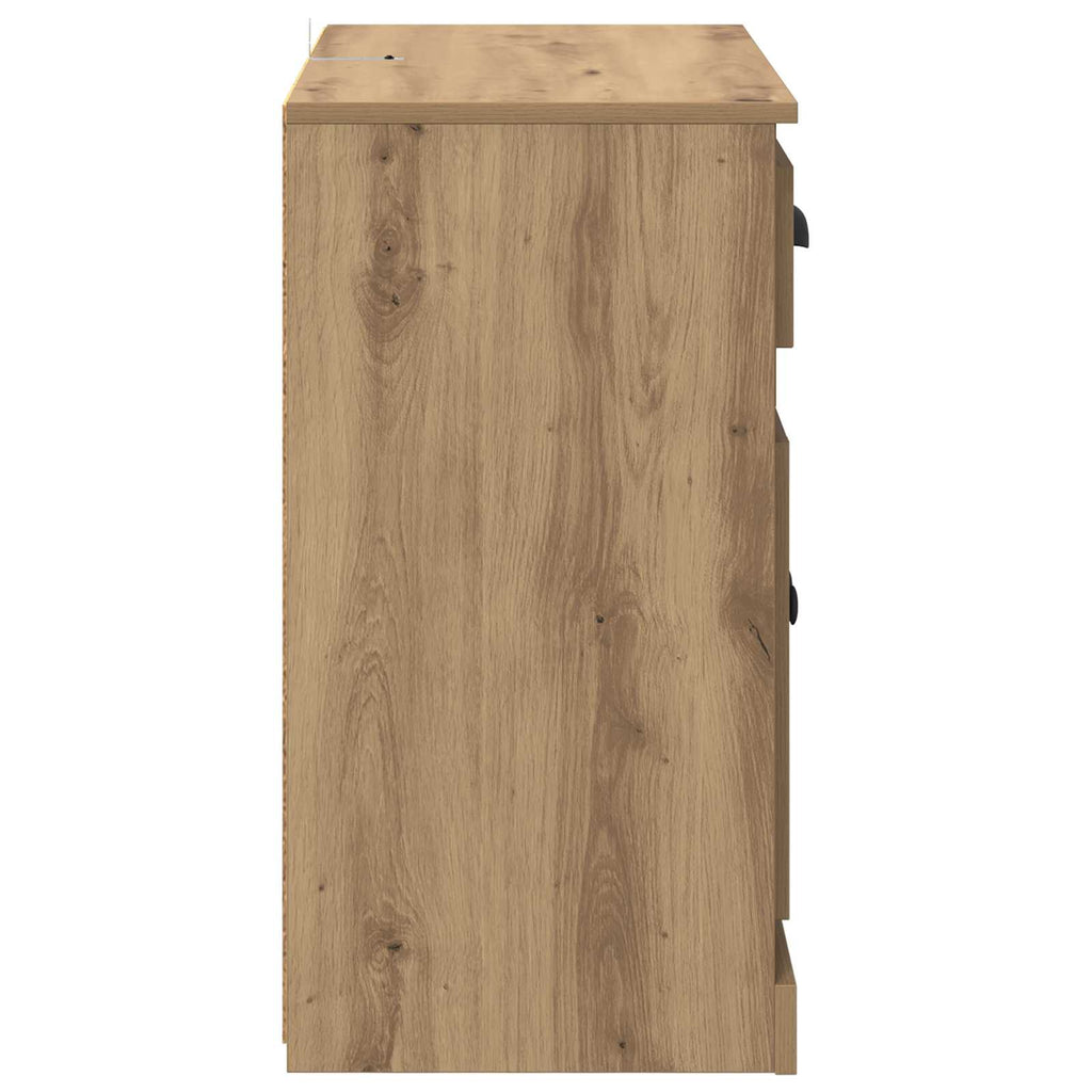 vidaXL Highboard z szufladą Dąb rzemieślniczy 70 x 35,5 x 67,5 cm