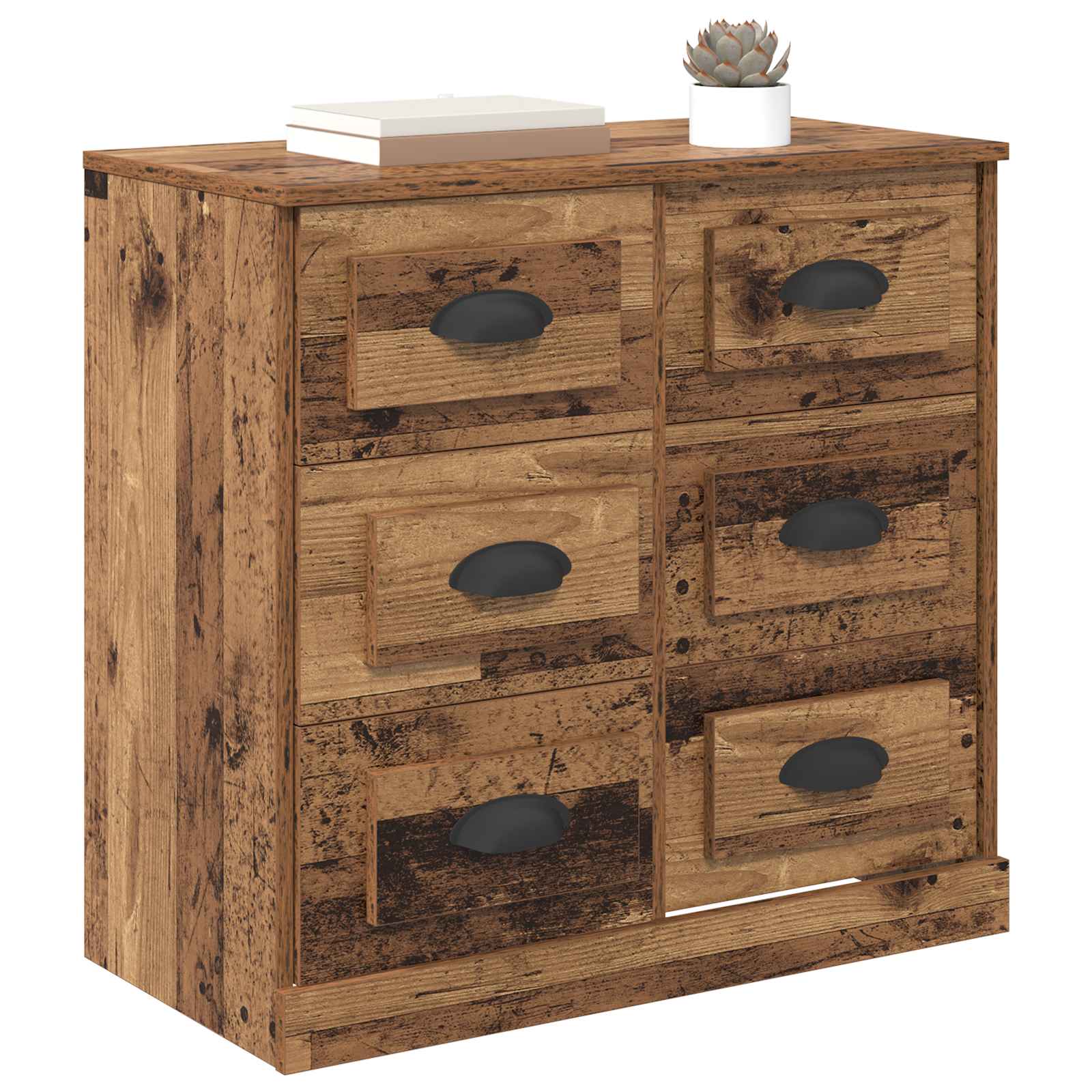 vidaXL Bufet Stare drewno 70 x 35,5 x 67,5 cm Materiał drewnopochodny