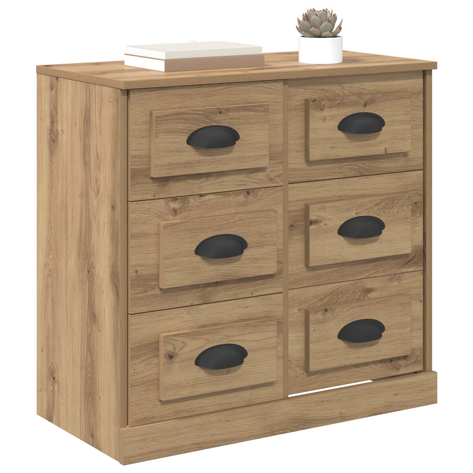 vidaXL Bufet z szufladą Dąb rzemieślniczy 70 x 35,5 x 67,5 cm