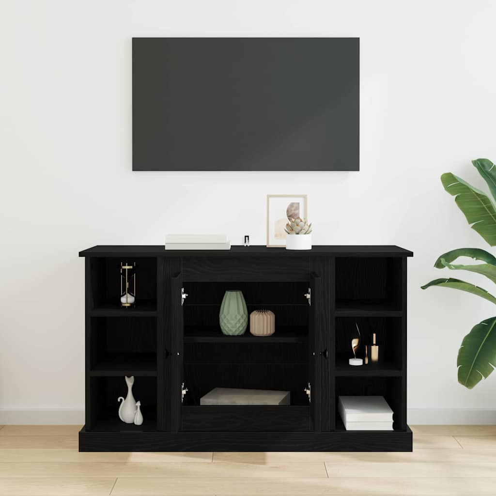 vidaXL Bufet Czarny Dąb 100 x 35,5 x 60 cm Materiał drewnopochodny