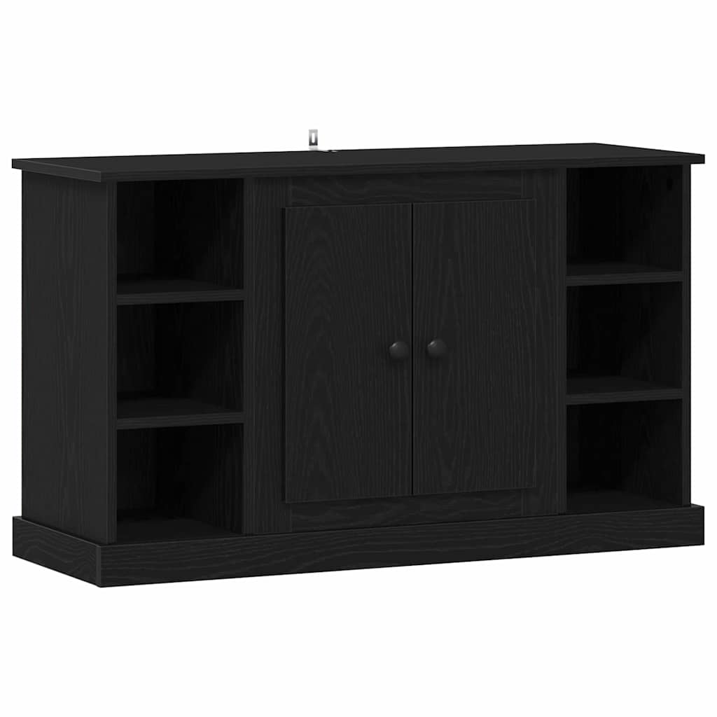vidaXL Bufet Czarny Dąb 100 x 35,5 x 60 cm Materiał drewnopochodny
