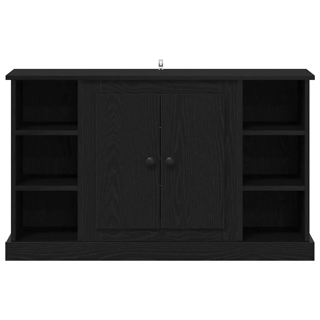 vidaXL Bufet Czarny Dąb 100 x 35,5 x 60 cm Materiał drewnopochodny