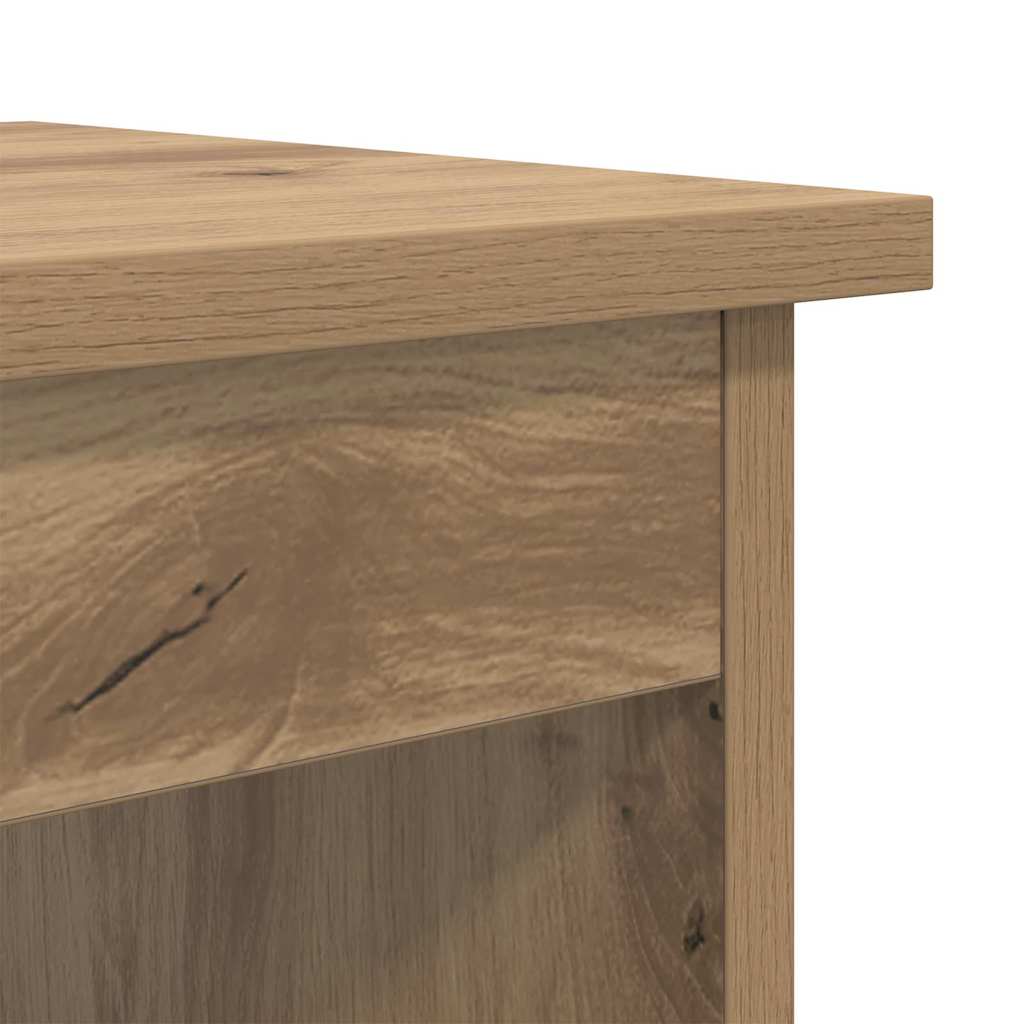 vidaXL Stolik kawowy 3 pcs Dąb rzemieślniczy Materiał drewnopochodny