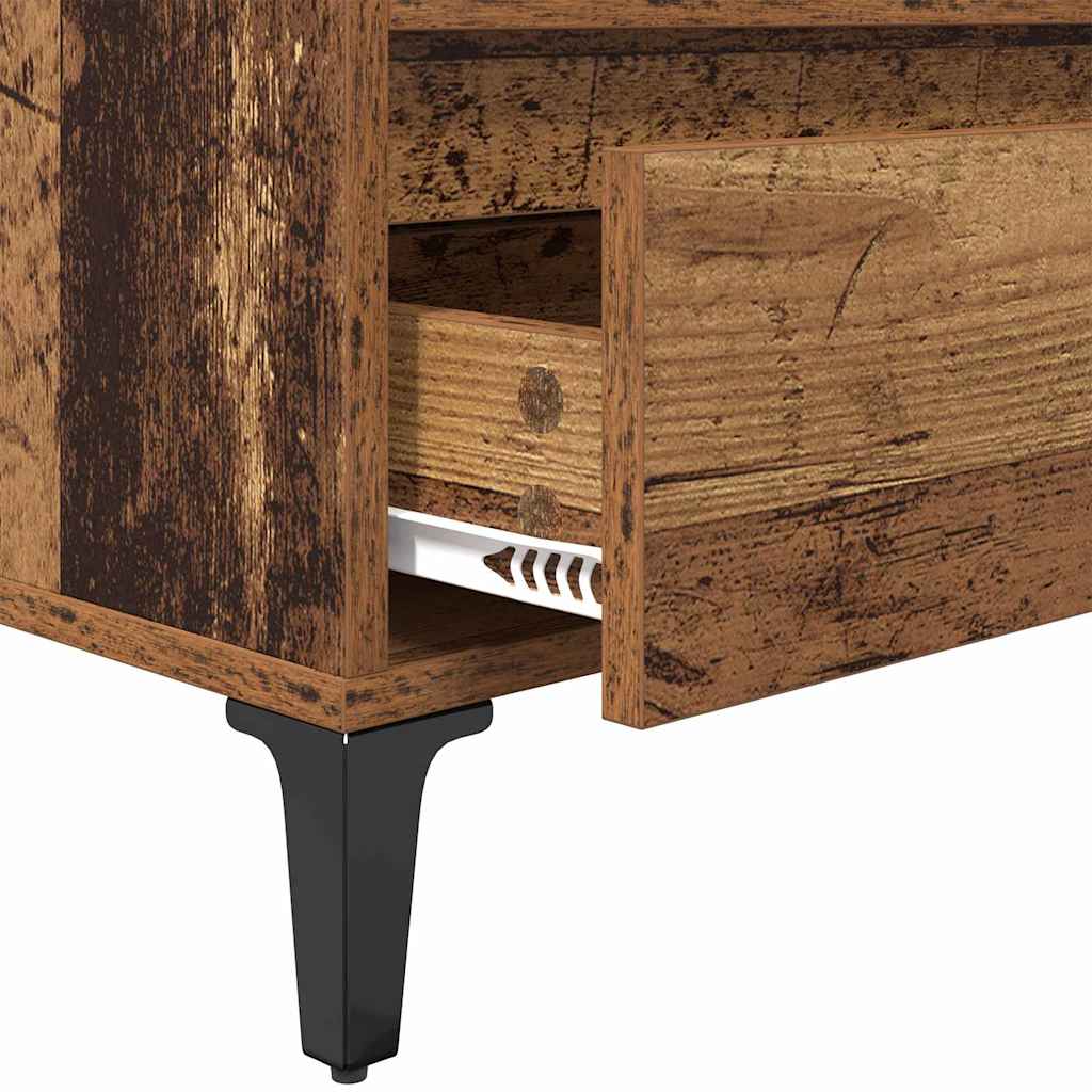 vidaXL Szafka pod telewizor Stare drewno 100 x 34,5 x 44,5 cm