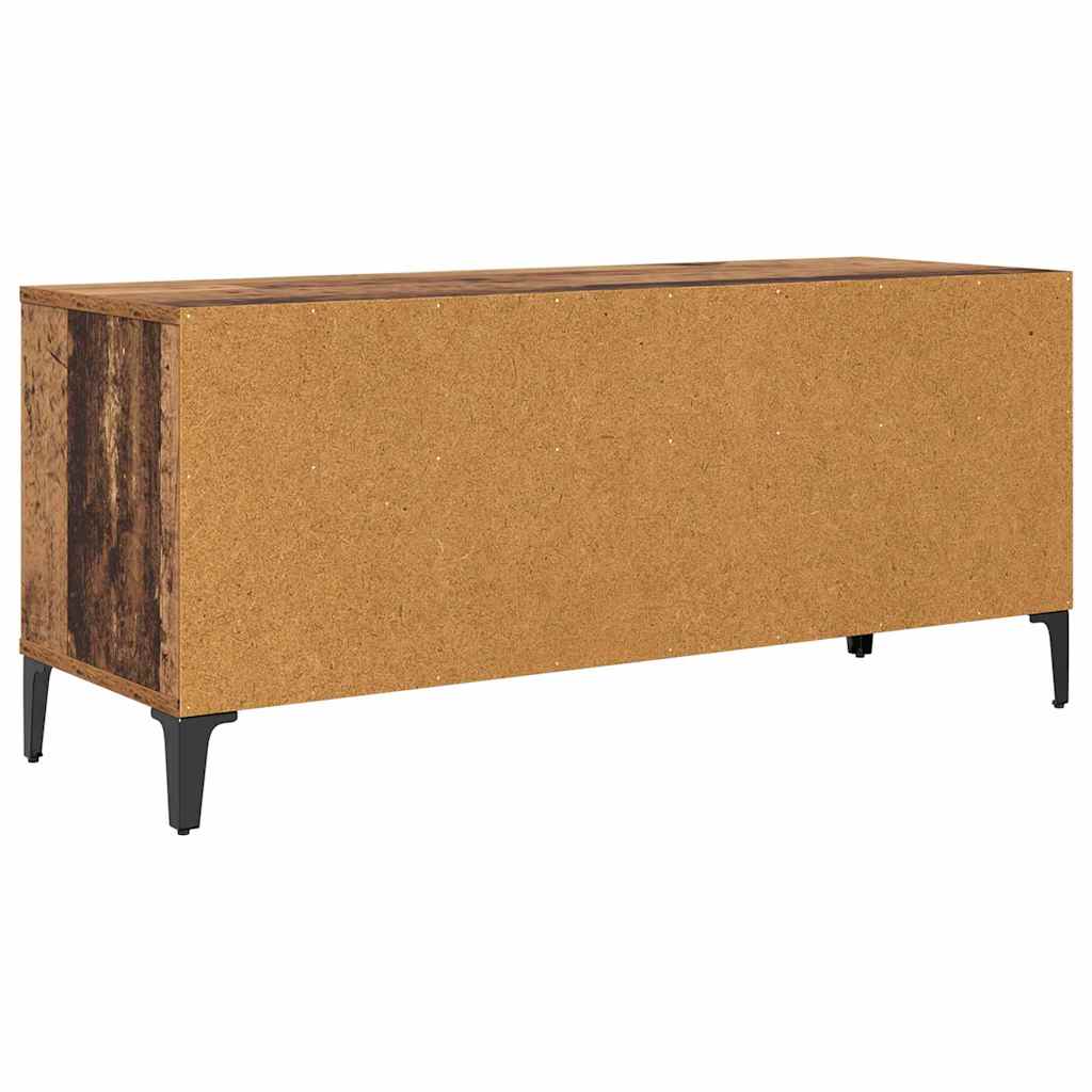 vidaXL Szafka pod telewizor Stare drewno 100 x 34,5 x 44,5 cm