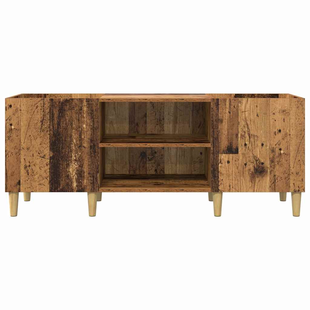 vidaXL Szafka na płyty winylowe Stare drewno 121 x 38 x 48 cm