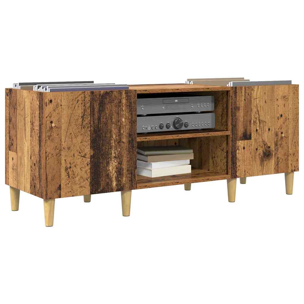 vidaXL Szafka na płyty winylowe Stare drewno 121 x 38 x 48 cm