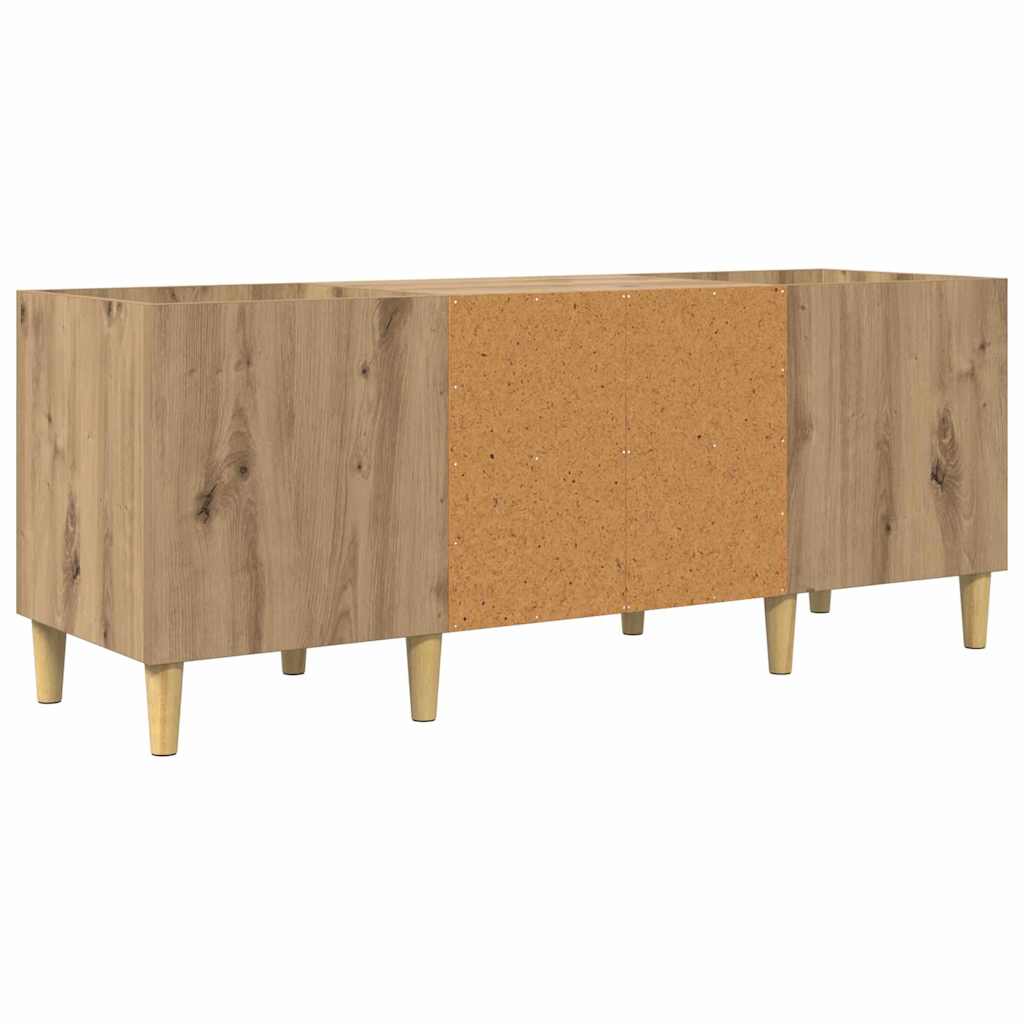 vidaXL Szafka na płyty winylowe Dąb rzemieślniczy 121 x 38 x 48 cm