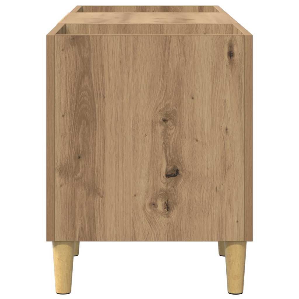 vidaXL Szafka na płyty winylowe Dąb rzemieślniczy 121 x 38 x 48 cm
