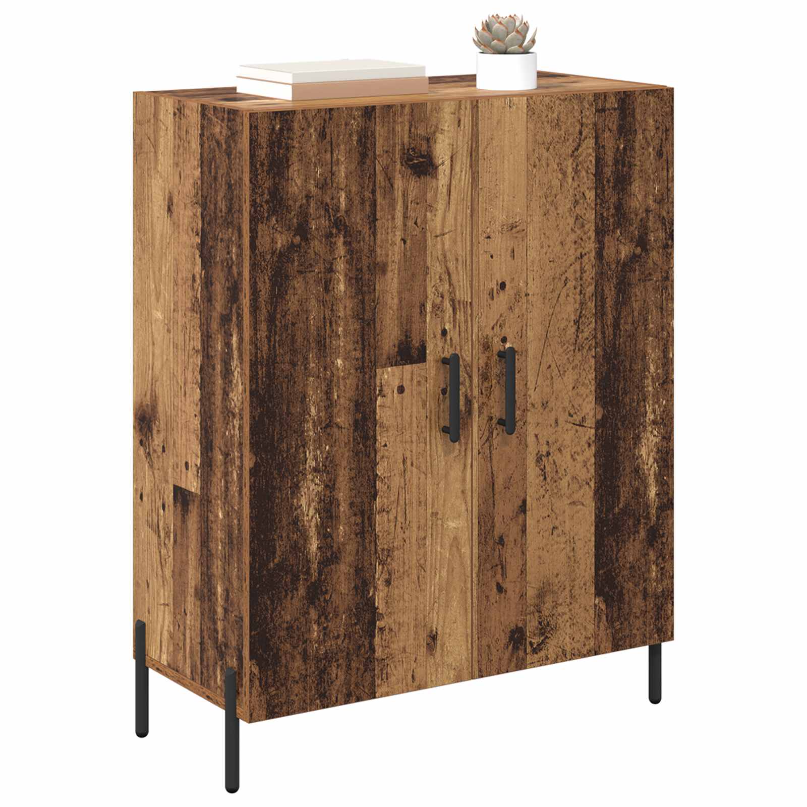 vidaXL Bufet Stare drewno 69,5 x 34 x 90 cm Materiał drewnopochodny