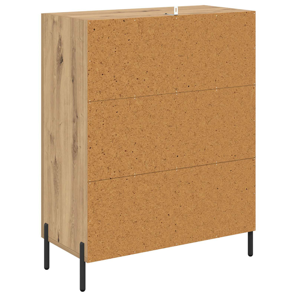 vidaXL Bufet Dąb rzemieślniczy 69,5 x 34 x 90 cm