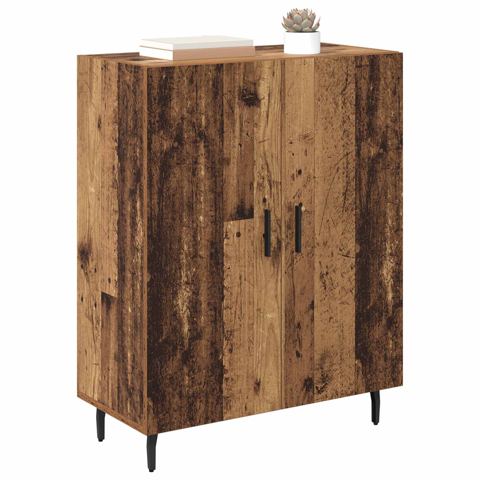 vidaXL Bufet Stare drewno 69,5 x 34 x 90 cm Materiał drewnopochodny