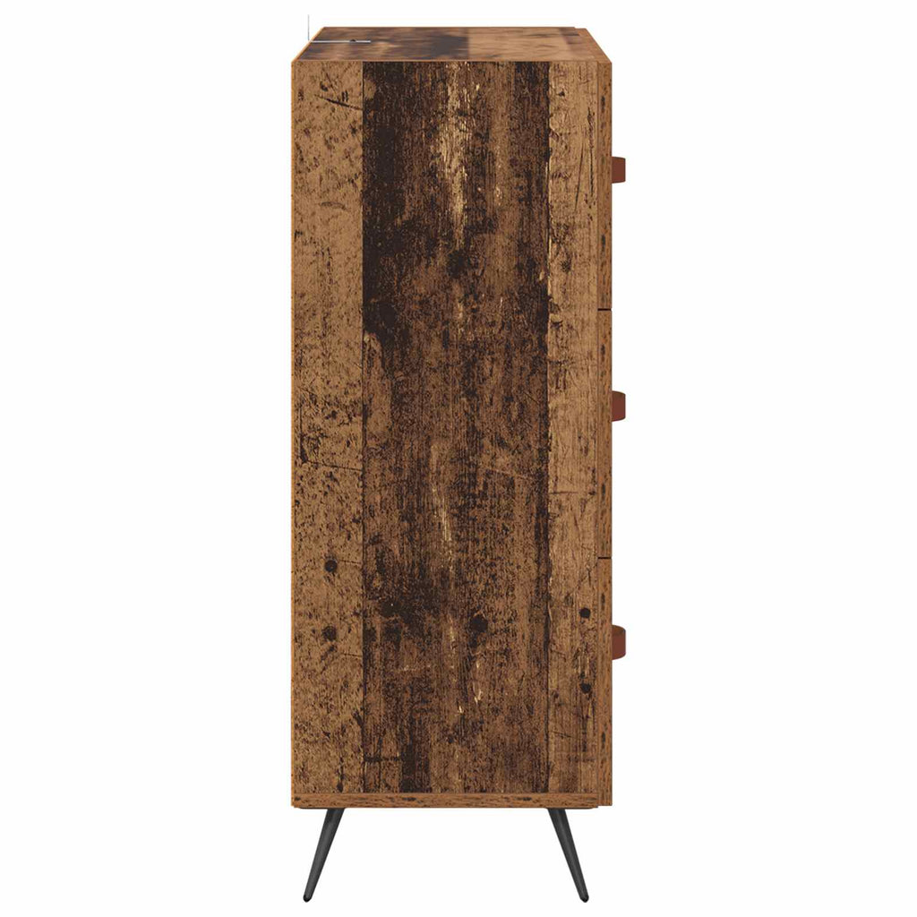 vidaXL Komoda z szufladami z szufladą Stare drewno 69,5 x 34 x 90 cm