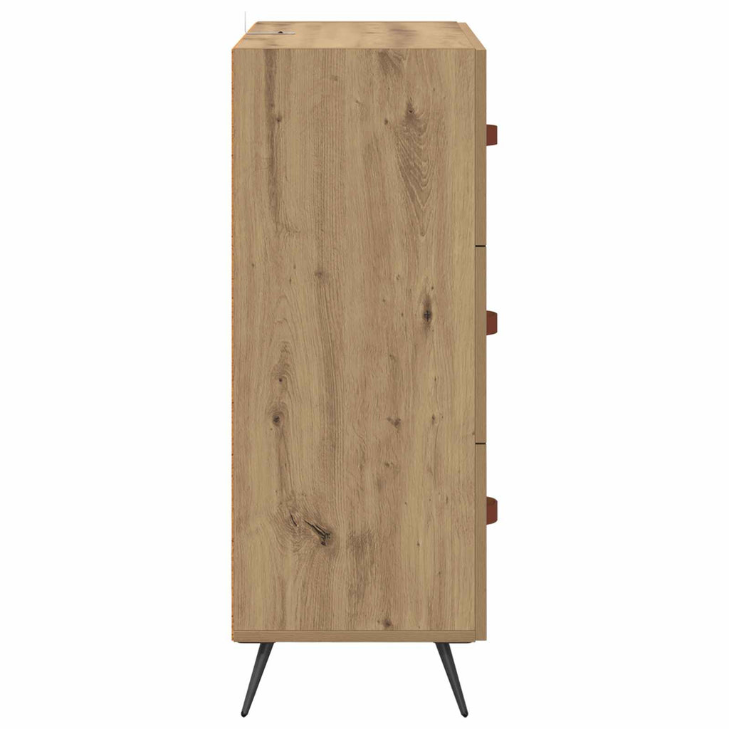 vidaXL Komoda z szufladami Dąb Rzemieślniczy 69,5 x 34 x 90 cm